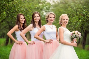 The Bride and Bridemaids