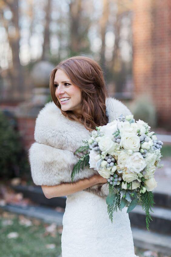 Winter Wedding Fur