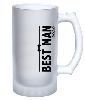 Best Man Beer Mug by The Paisley Box