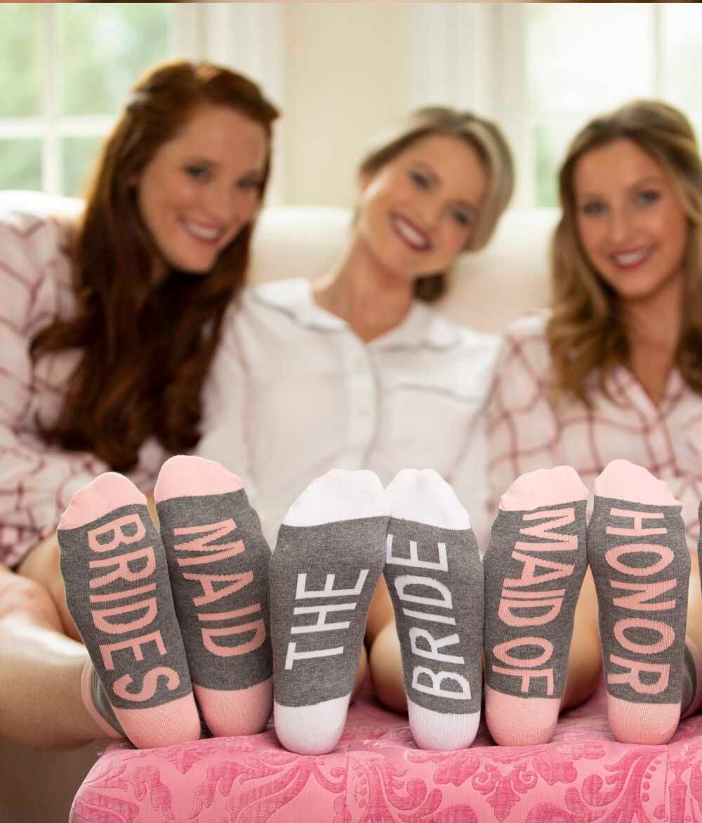 Bridesmaid socks for the Bridal Party 