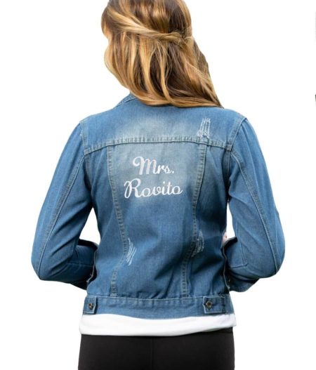 Custom Embroidered Jean Jacket - Personalize it! By The Paisley Box
