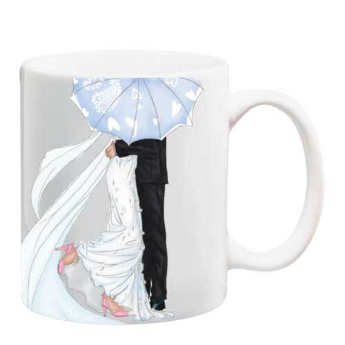 bride and groom coffee mug