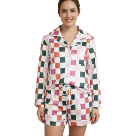 Checkered Pajama Set