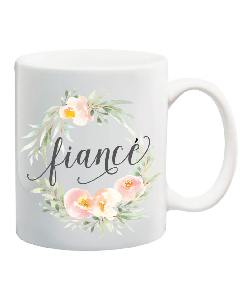 fiance mug, engagement mug, bride to be mug gift