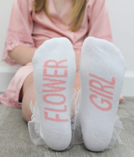 Flower Girl Socks, Flower Girl Gift Idea by The Paisley Box