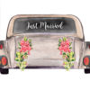 Just Married Car Decal, Just Married Car Sticker, Newlywed Car Decal