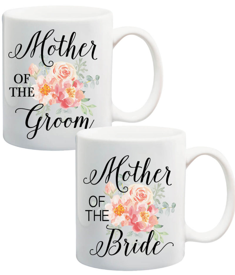 engagement announcement mug set, mother of the bride mug, mother of the groom mug gift