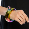 multi colored bracelet flask