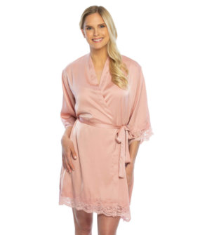 Satin Robes for Bridesmaids in variety of colors S-2X by The Paisley Box