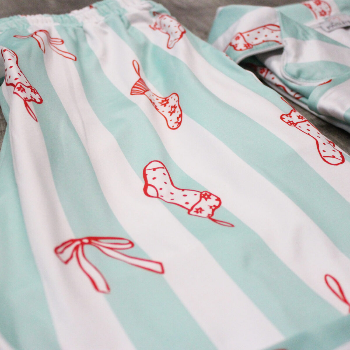 Green Striped Pajama Set - Image 4