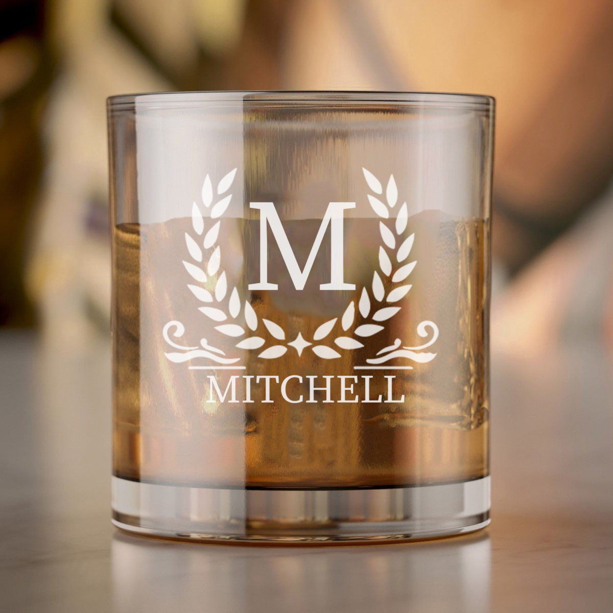 Personalized Whiskey Glasses - The Paisley Box
