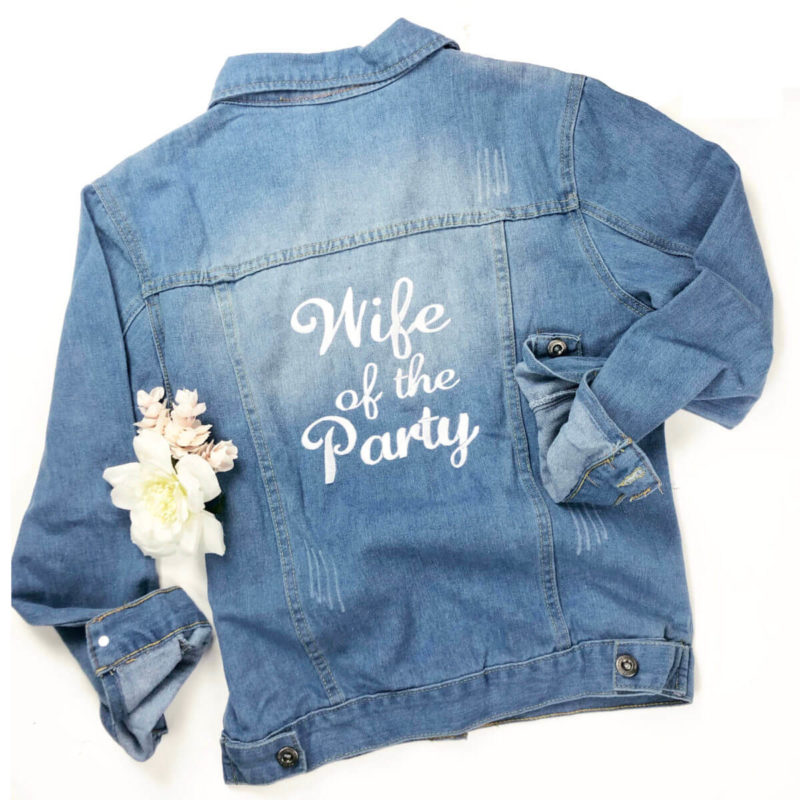 Wife of the Party Jean Jacket, sizes S-XL by the Paisley Box