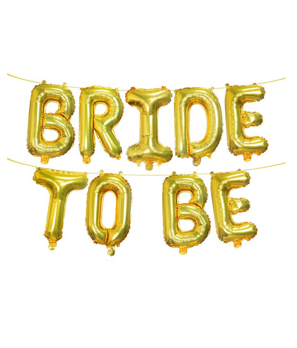 Bride To Be Gold Foil Balloons - The Paisley Box