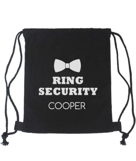 Ring Bearer Bag, Ring Security Backpack by The Paisley Box
