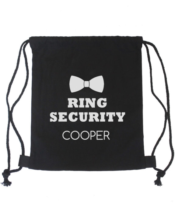 Ring Bearer Bag, Ring Security Backpack by The Paisley Box