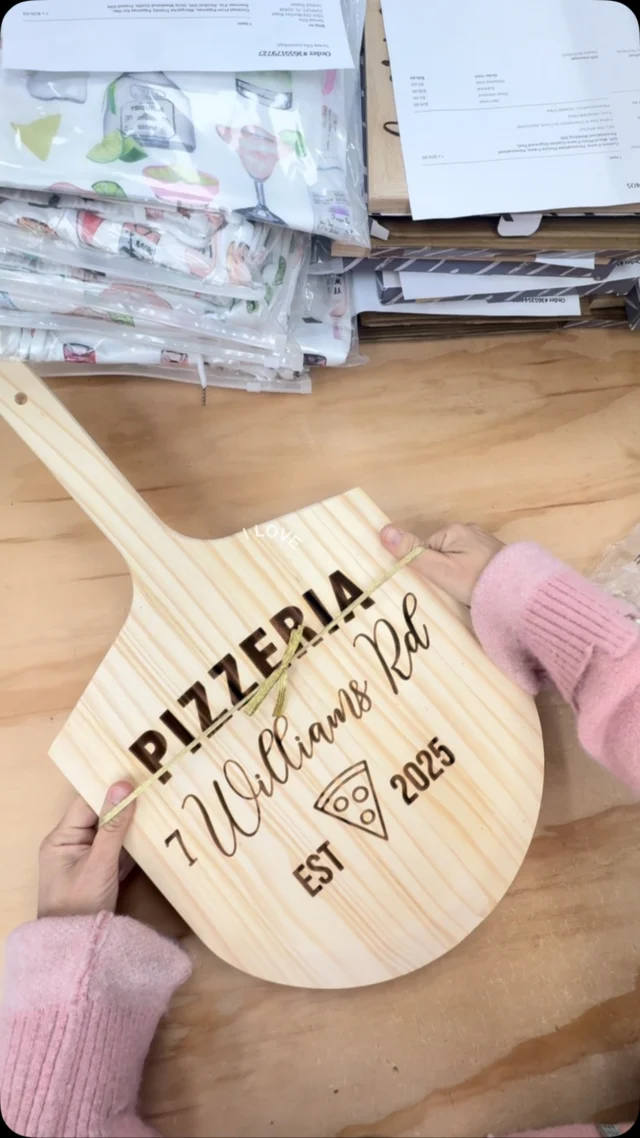 Personalized Custom Name Pizza Board - The Paisley Box